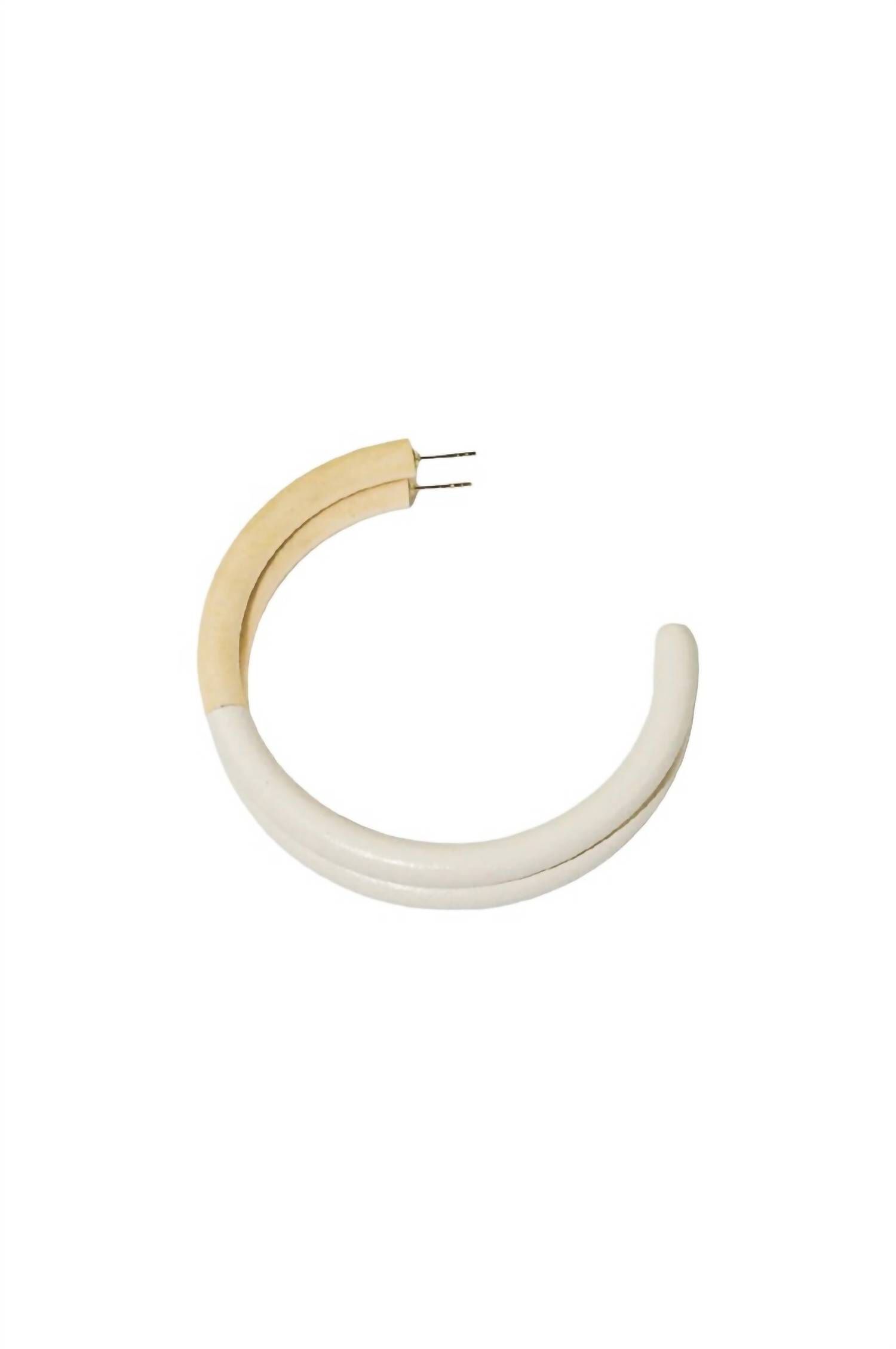 DIP LARGE HOOP, Creme Dip / Beige, hi-res image number 0