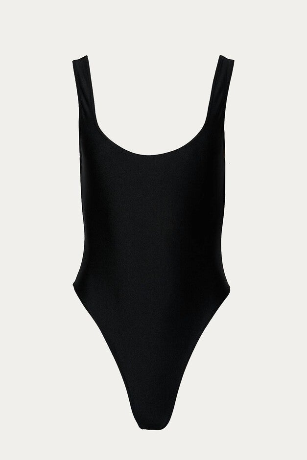 BITE ME ONE-PIECE SWIMSUIT IN BLACK, Black / Black, hi-res image number null