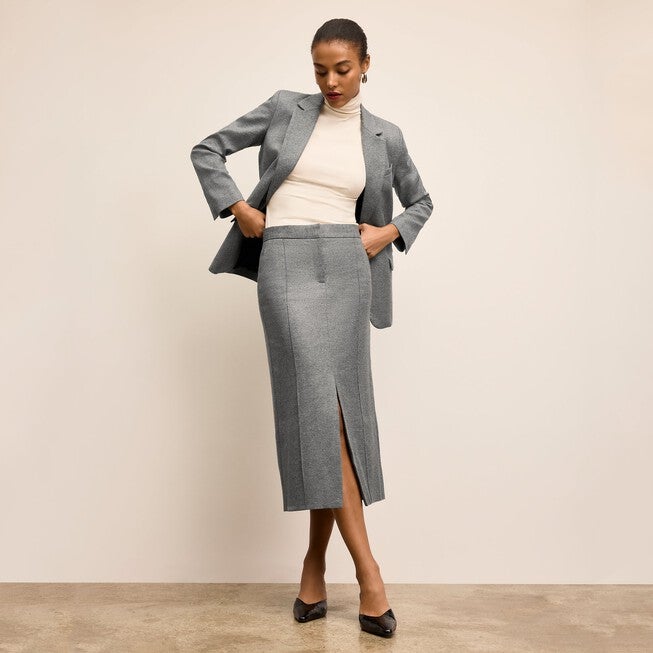 Jett Tank - Organic Ribbed Pima Cotton, Ivory / Ivory, alternate image number 6