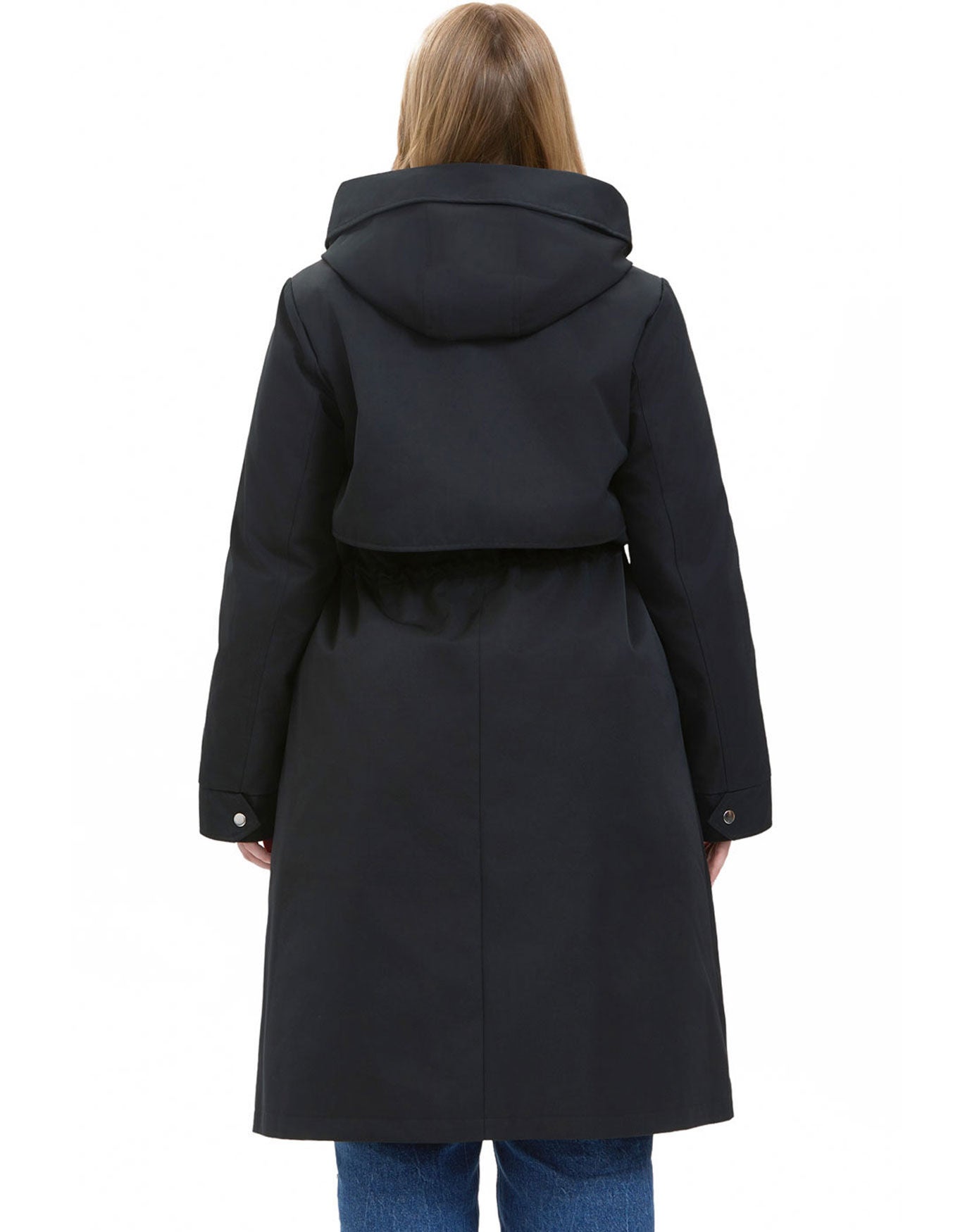 Water-Resistant Hooded Zip-Out Lined Parka Coat, Black, alternate image number 4