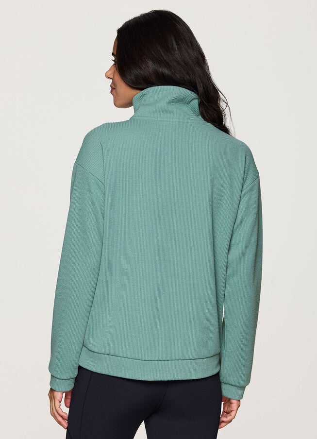 Plus Harbor Textured Pullover, Arctic / Mint, alternate image number null