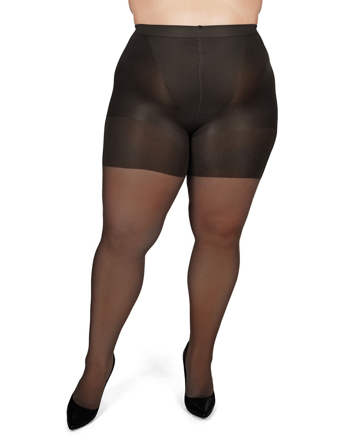 BodySmootHers Super Shaper Sheer Tights, Black / Black, alternate image number 1