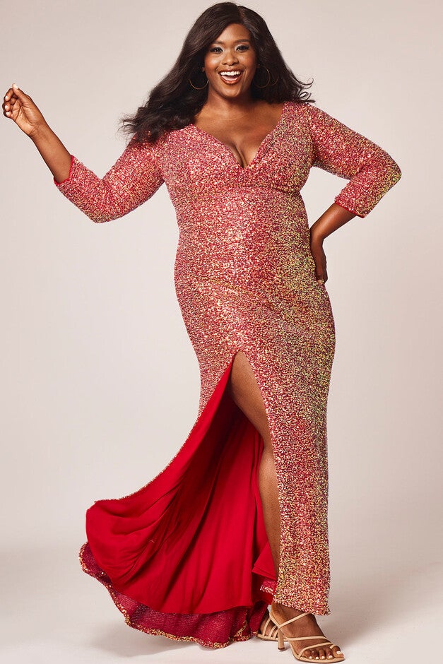 Oscar Worthy Evening Dress, Firecracker Red / Red, hi-res image number 0