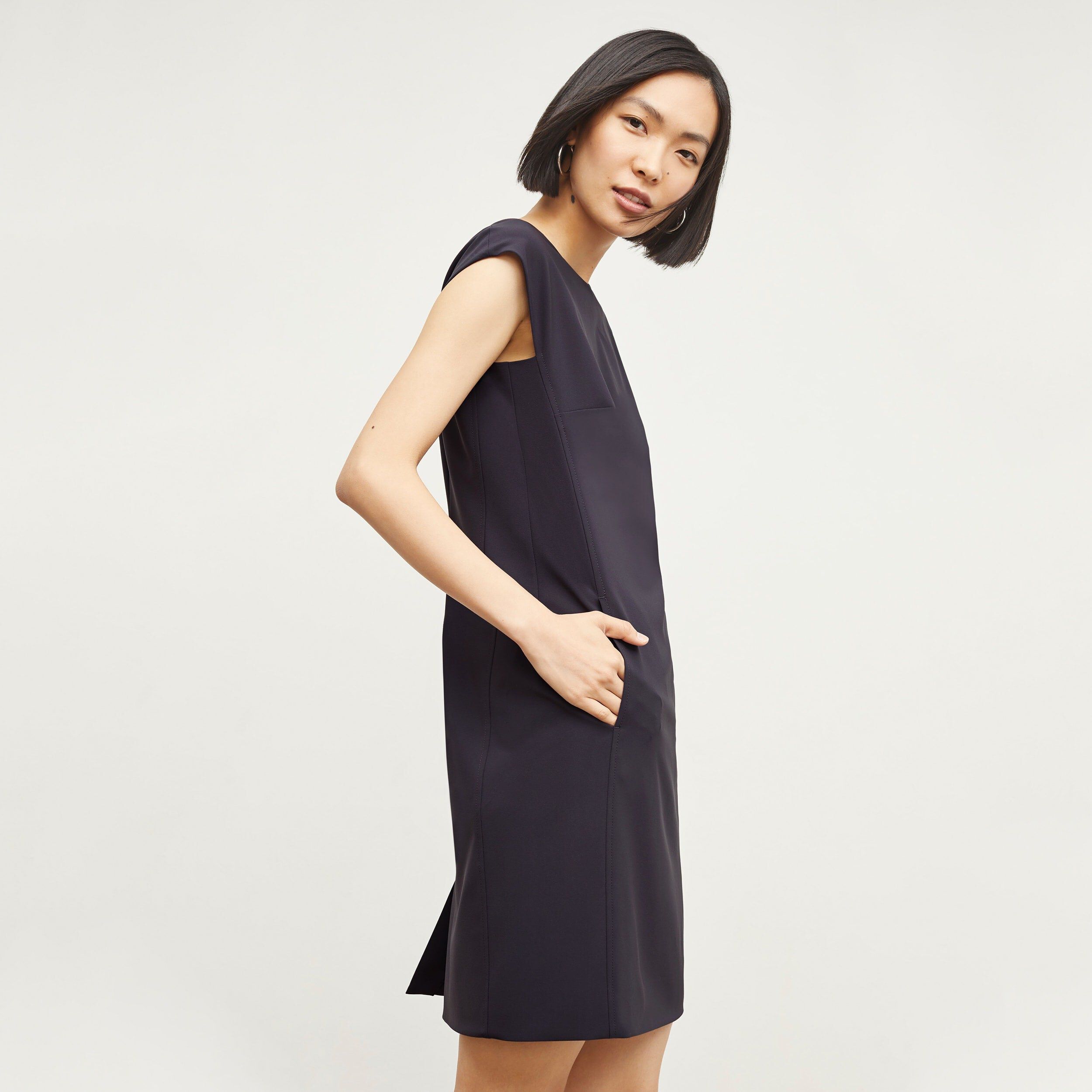 Maaza Travel Dress - OrigamiTech, Cool Charcoal / Cool Gray, alternate image number 3