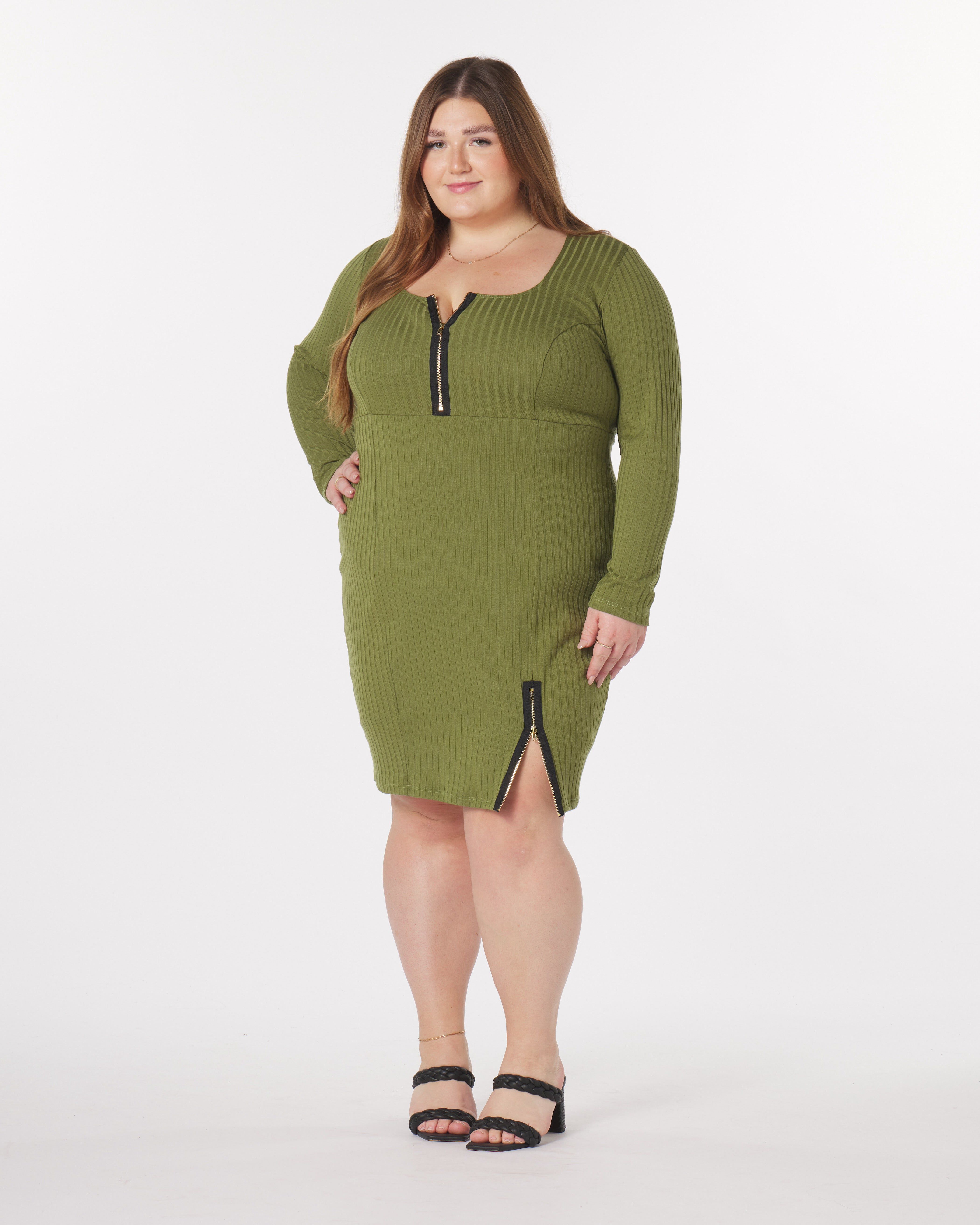 Liz Mini Dress, Olive / Olive Green, hi-res image number 0