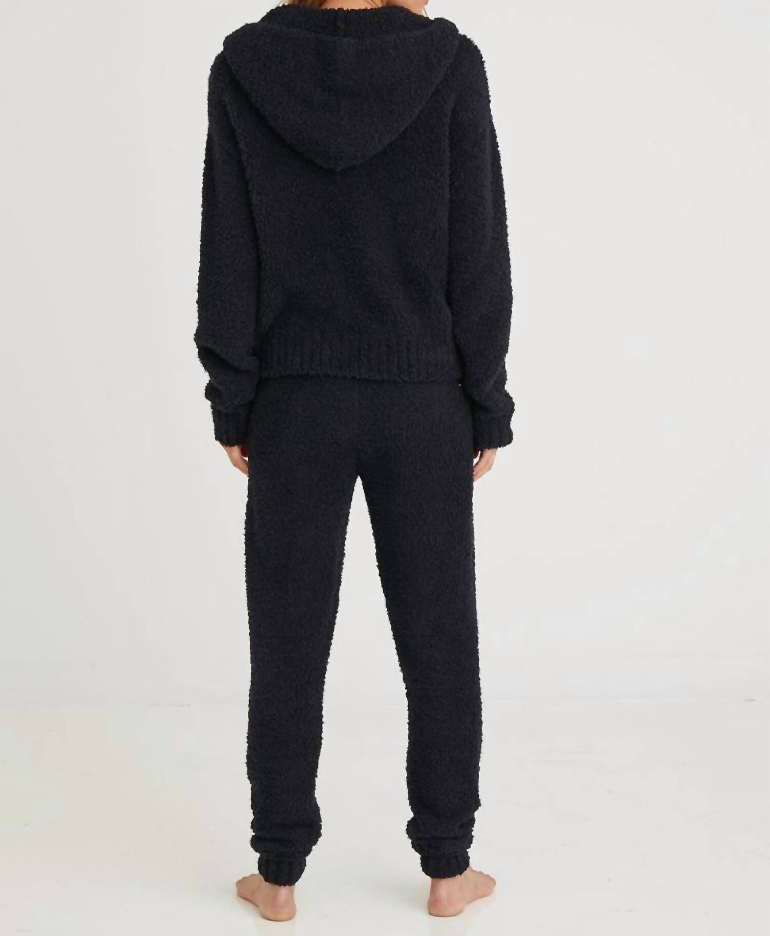 SWEATER JOGGER PANTS IN BLACK, , alternate image number 5