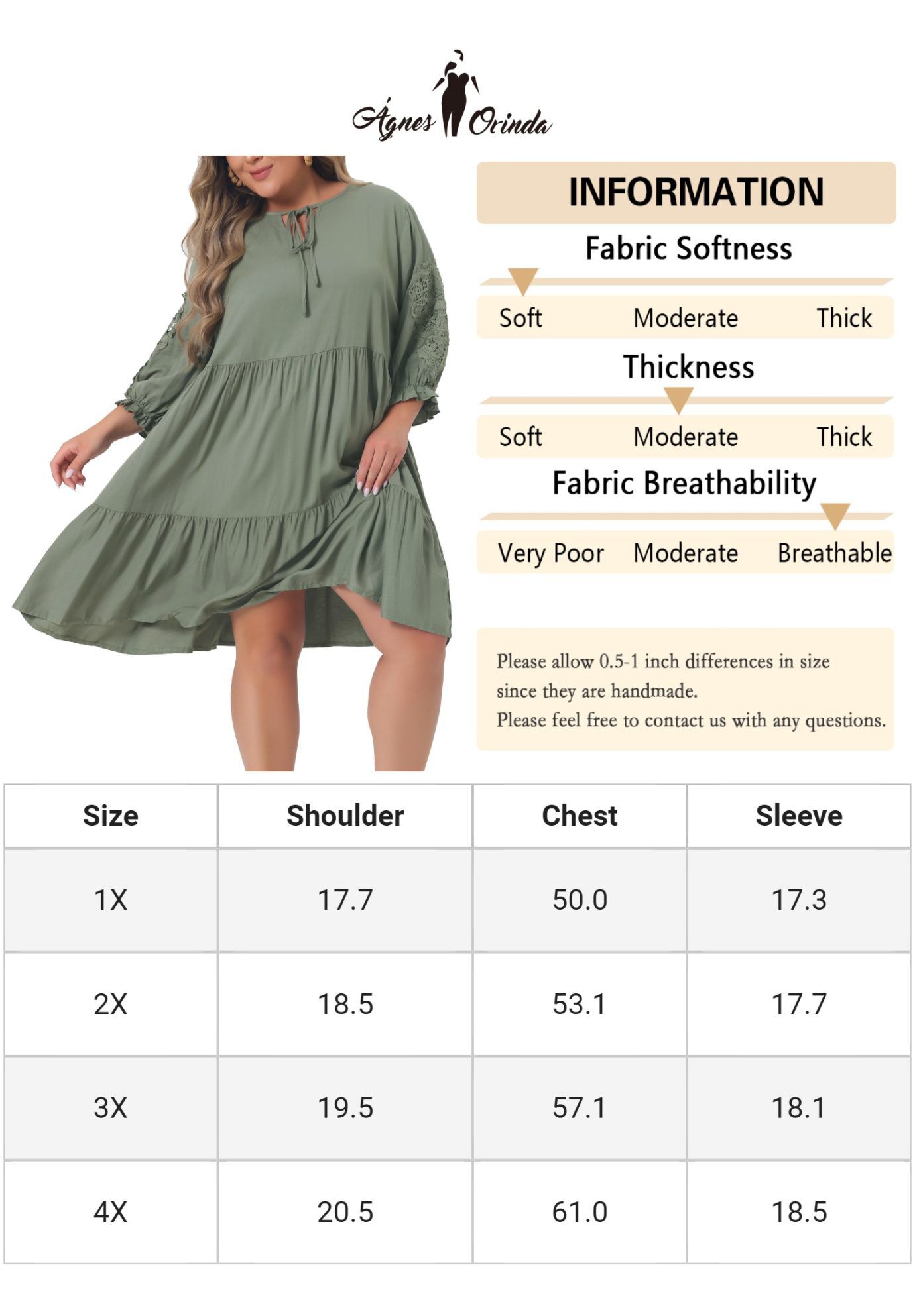 TIE NECK LACE SLEEVE RUFFLE MIDI FLOWY DRESS, Green / Olive Green, alternate image number 4