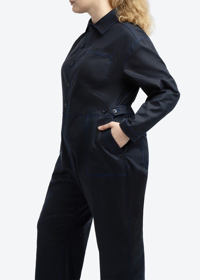 RIVETER JUMPSUIT, Passport Blue / Navy, alternate image number 2