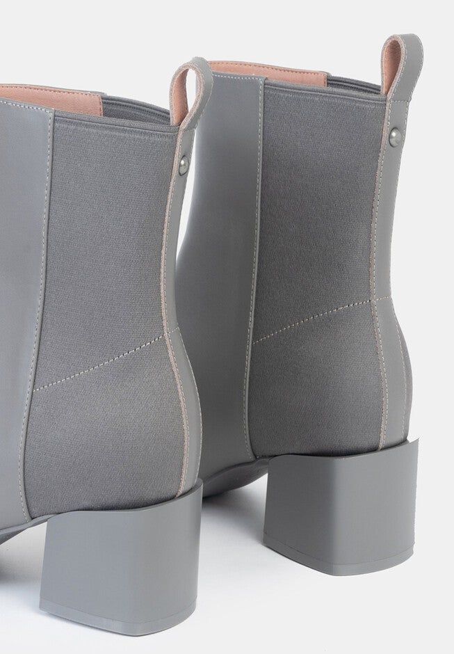 Jackie Half Stretch Heel Bootie, Gray / Cool Gray, alternate image number 3