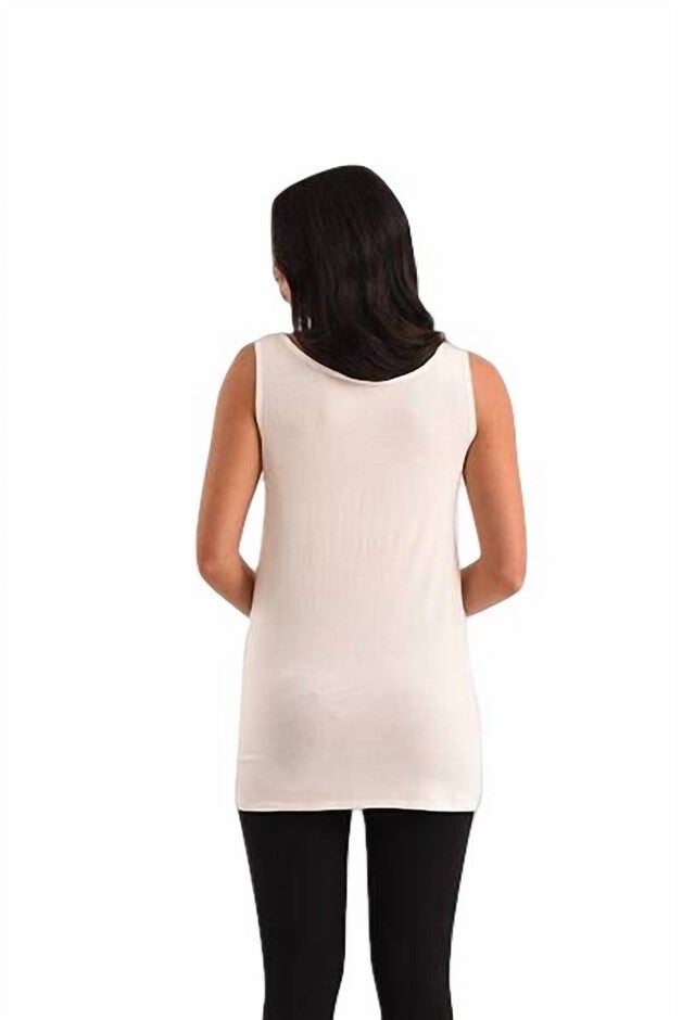 LONG TANK TOP IN WHITE, White / White, alternate image number null