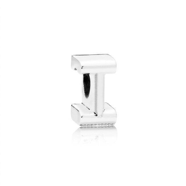LETTER I SILVER CHARM IN SILVER, Silver / Silver, hi-res image number null