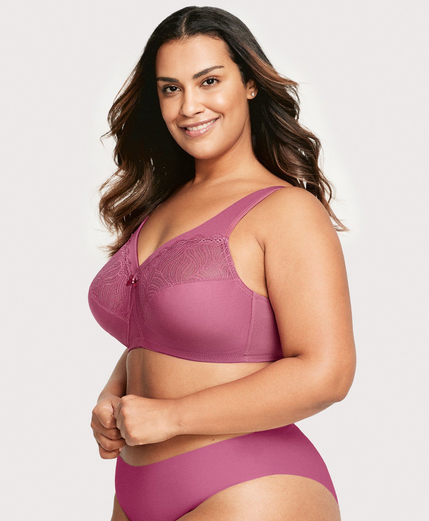 MagicLift Natural Shape Support Bra, Red Violet / Raspberry, alternate image number 1