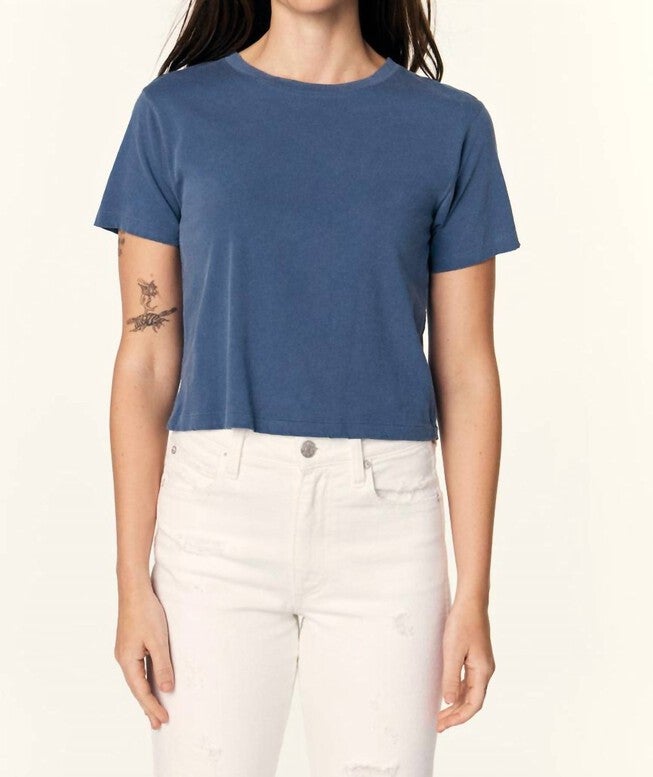 BABY TEE IN DEEP INDIGO, Deep Indigo / Navy, hi-res image number null