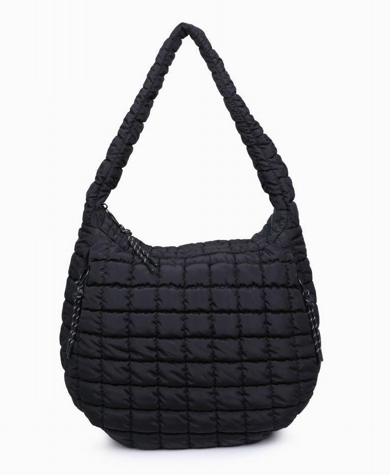 Revive Puffer Hobo Bag, Black / Black, hi-res image number 0