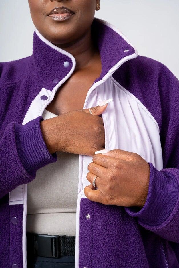 go far fleece 2.0, Eggplant / Purple, alternate image number 1