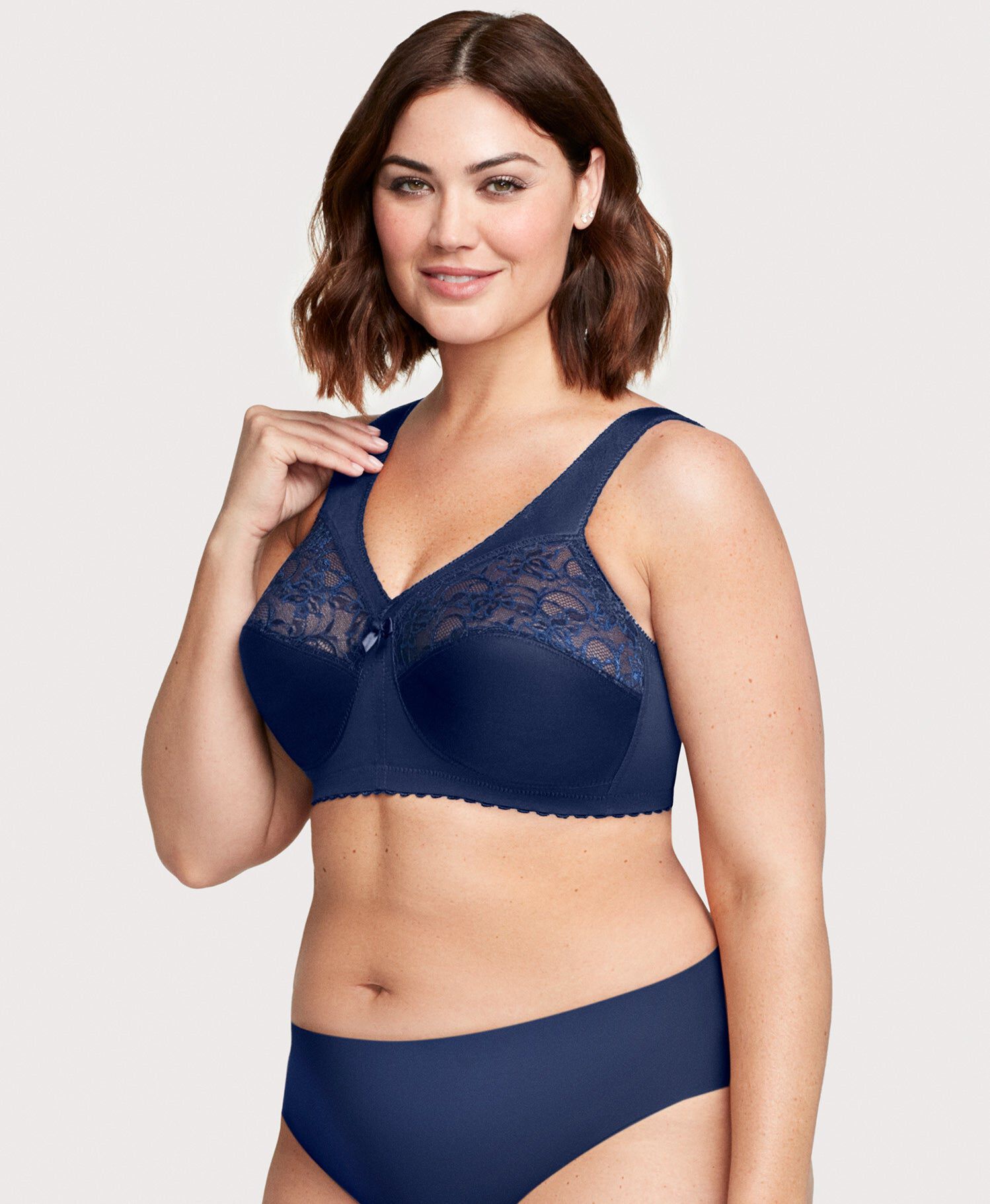 MagicLift Original Support Bra, Blue / Navy, alternate image number 3