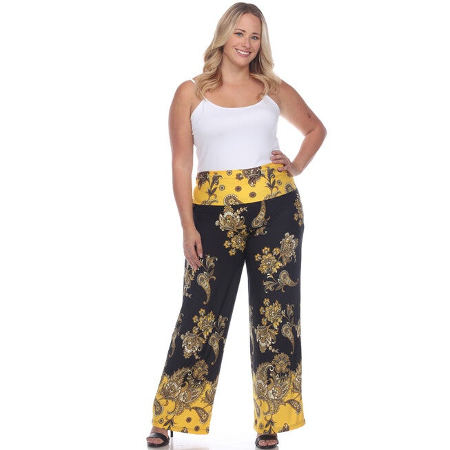 Floral Paisley Printed Palazzo Pants, , alternate image number 7