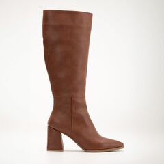 VALERIE - BROWN KNEE HIGH BOOTS