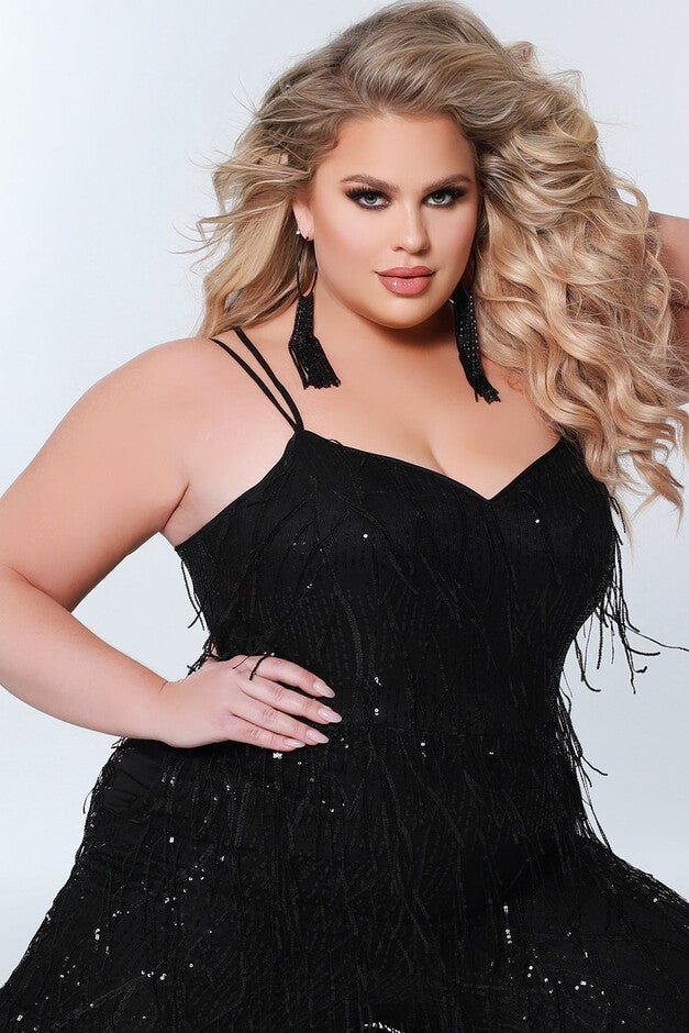 FRINGE IS IN JUMPSUIT, Black / Black, alternate image number null