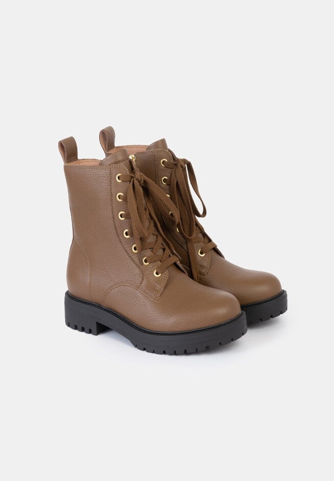 Morgan Combat Boots, Brown Sugar / Brown, alternate image number 2