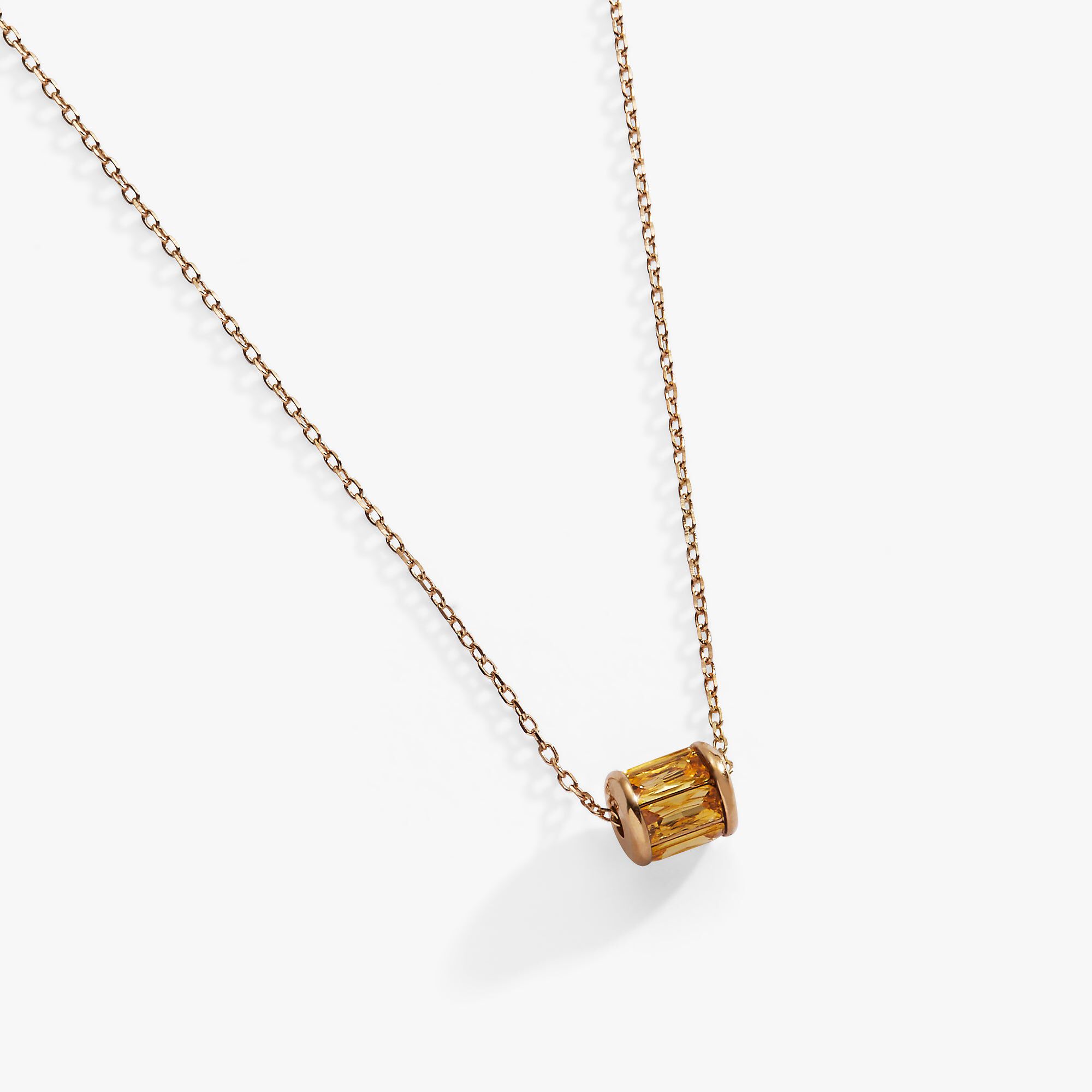 Birthstone Precious Pendant Necklace, Gold  November / Gold, alternate image number 1