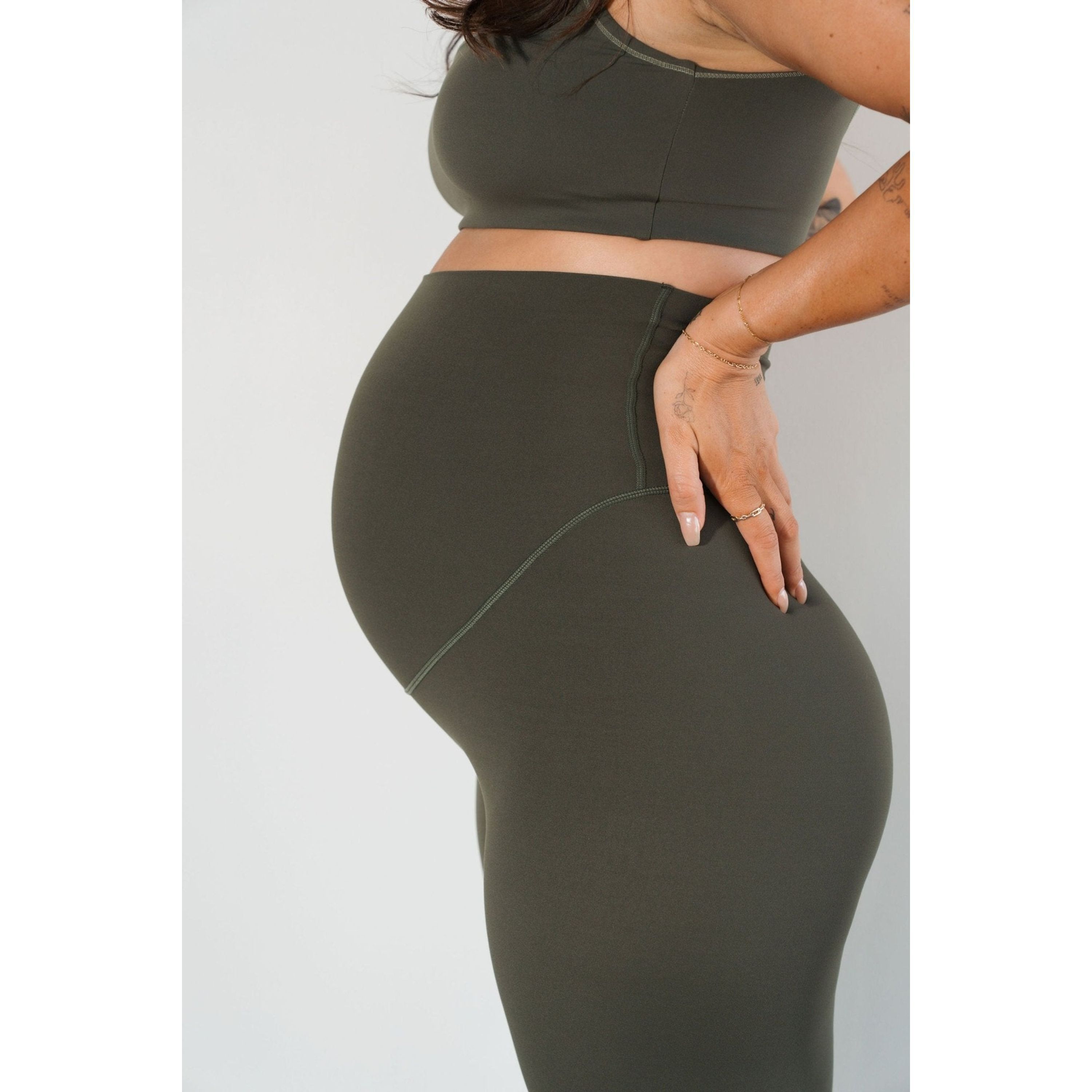 Cloud II Maternity Pant, Olive / Olive Green, alternate image number 2