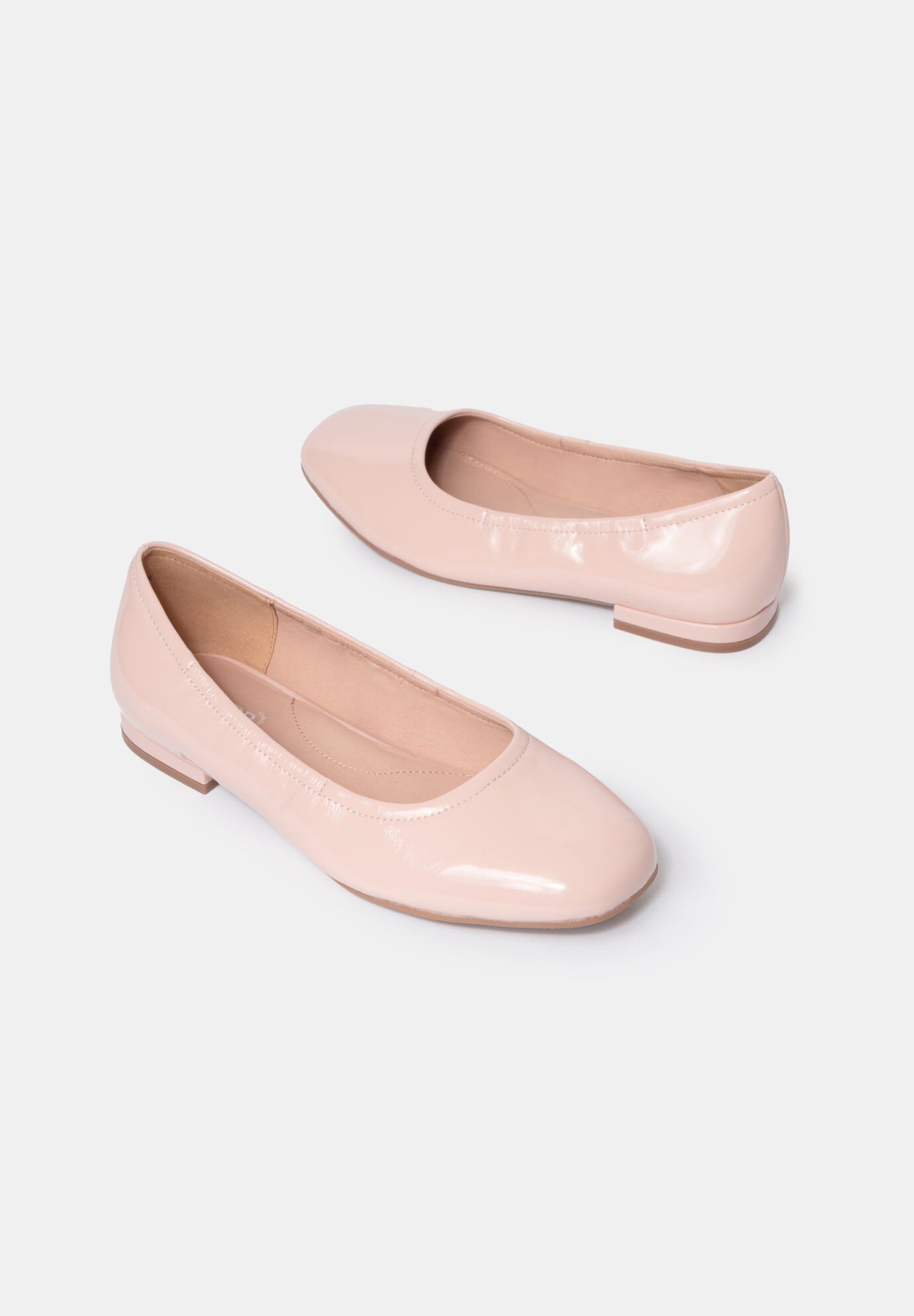 Colette Square Toe Ballet Flats, Pink / Pink, alternate image number 3