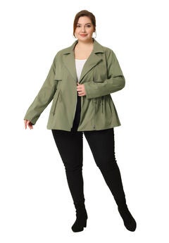 Plus Size Utility Jacket