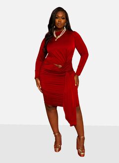 Shai Draped Bodycon Mini Dress