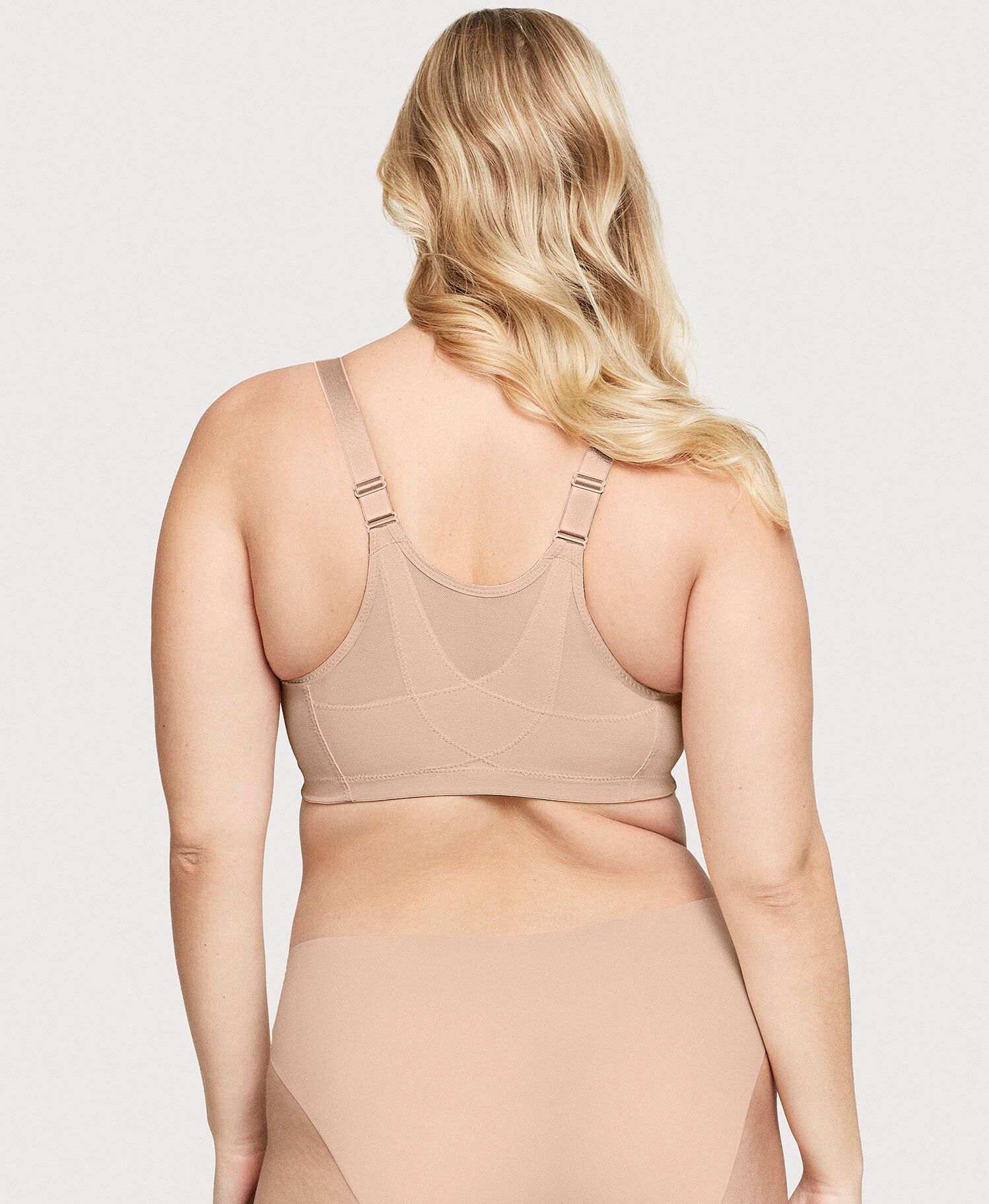 MagicLift Front-Closure Posture Back Bra Band | 40, Cafe / Tan, alternate image number 2