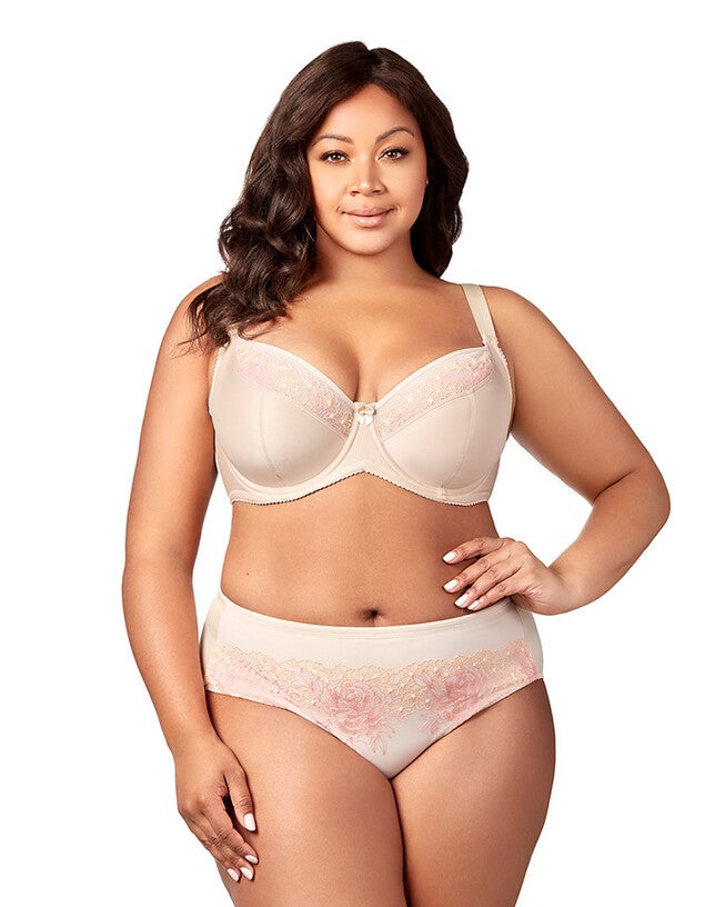 Elila Women's Star Curves Underwire Bra, Beige / Beige, hi-res image number 0