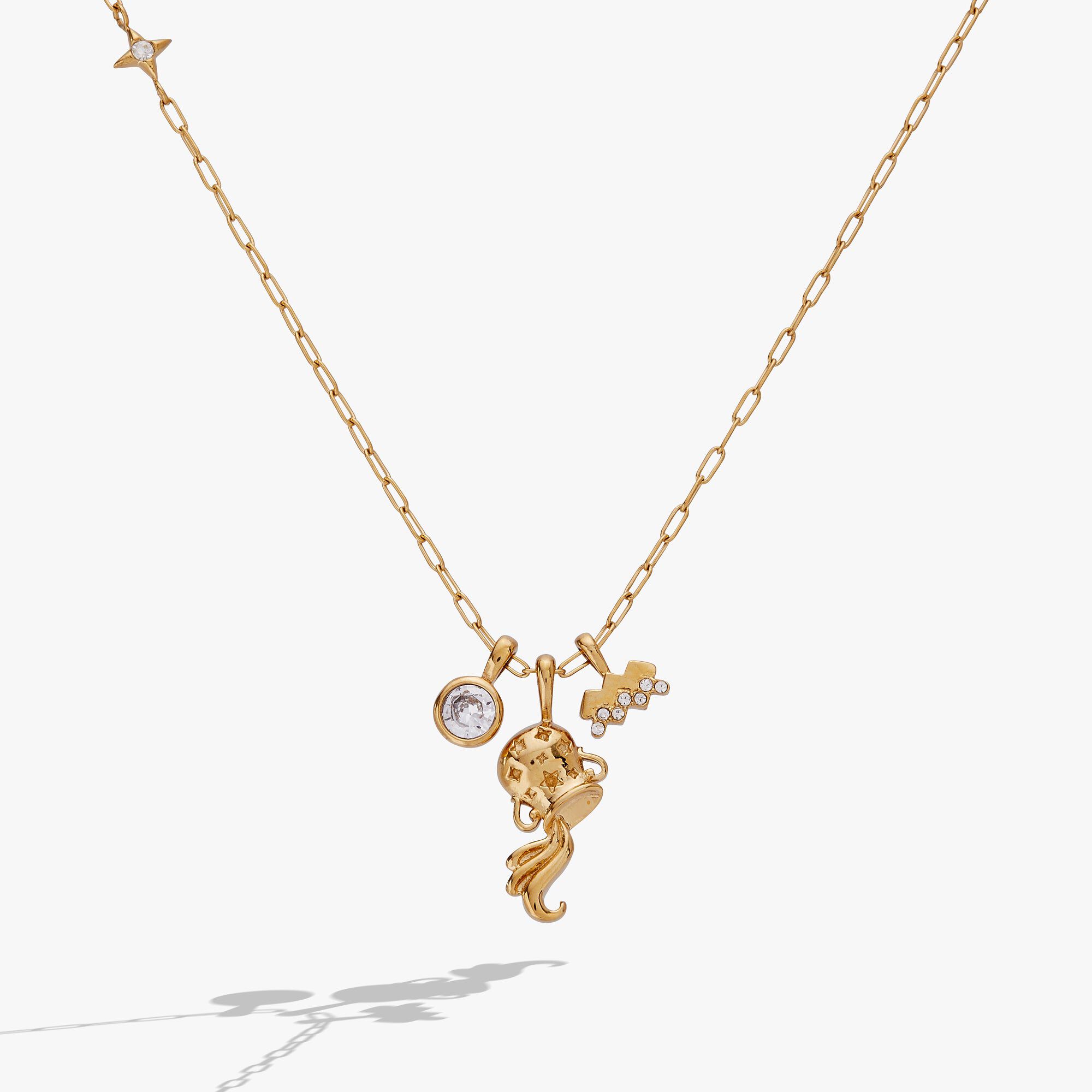 Zodiac Charm Cluster, Aquarius / Gold, hi-res image number 0