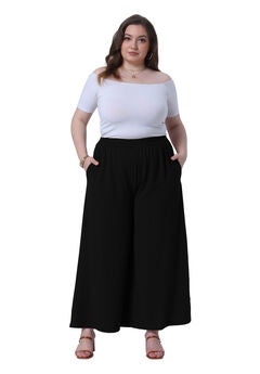Wide Leg Pockets Casual Summer Palazzo Pants