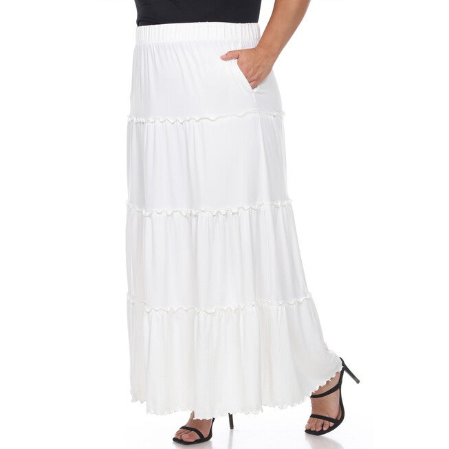 Tiered Maxi Skirt, , alternate image number 5