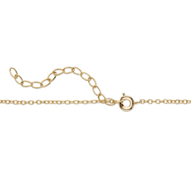 Diamond Accent Gold-Plated 2-Piece Cross Earring and Necklace Set 18 inches-20 inches, , alternate image number null