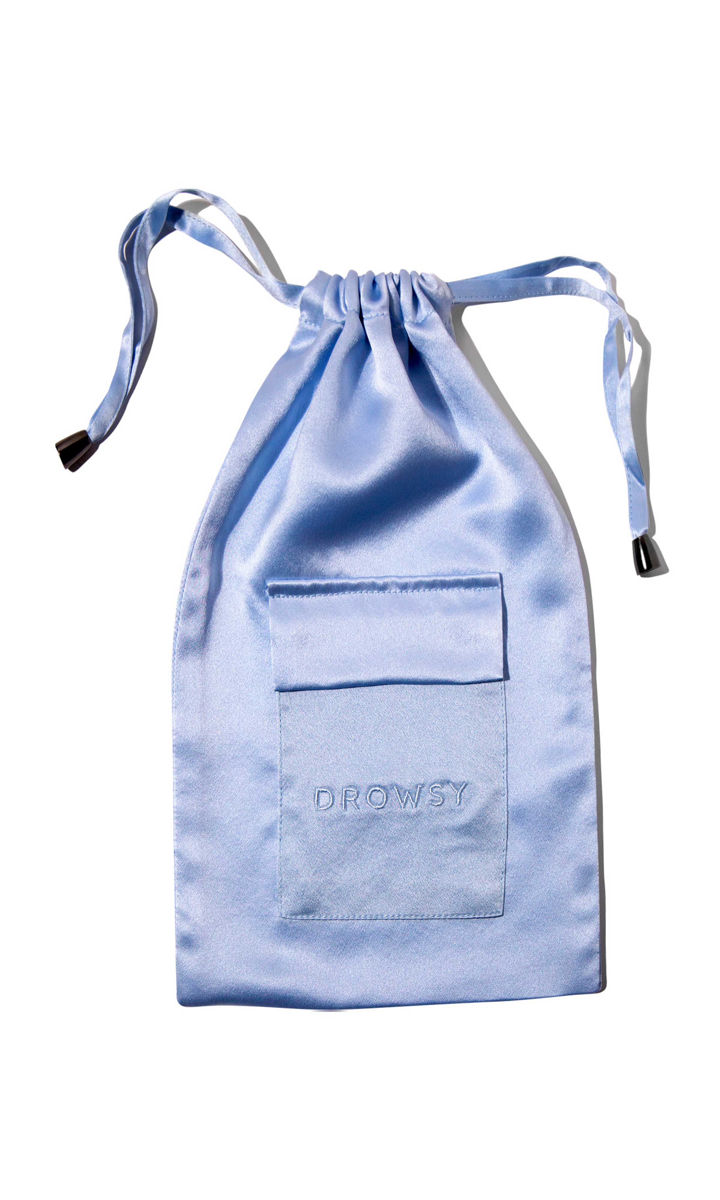Silk Eyemask Carry Pouch, Blue Belle / Light Blue, alternate image number 1