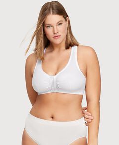 Front-Closure Cotton T-Back Comfort Bra