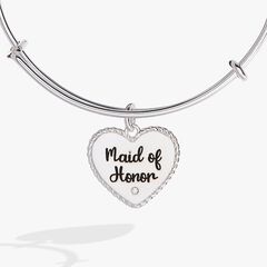 Maid Of Honor Heart Bangle