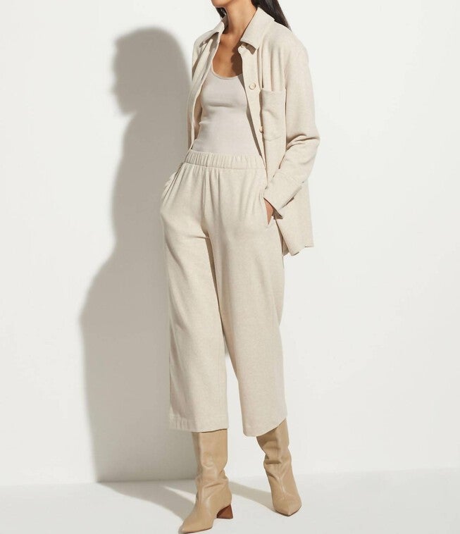 Cropped Sweatpants in White Sand, White Sand / Beige, hi-res image number 0