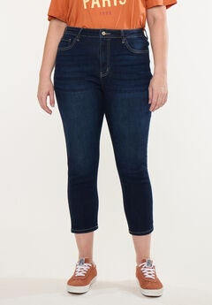 Ximena High Rise Cropped Skinny (Plus Size)
