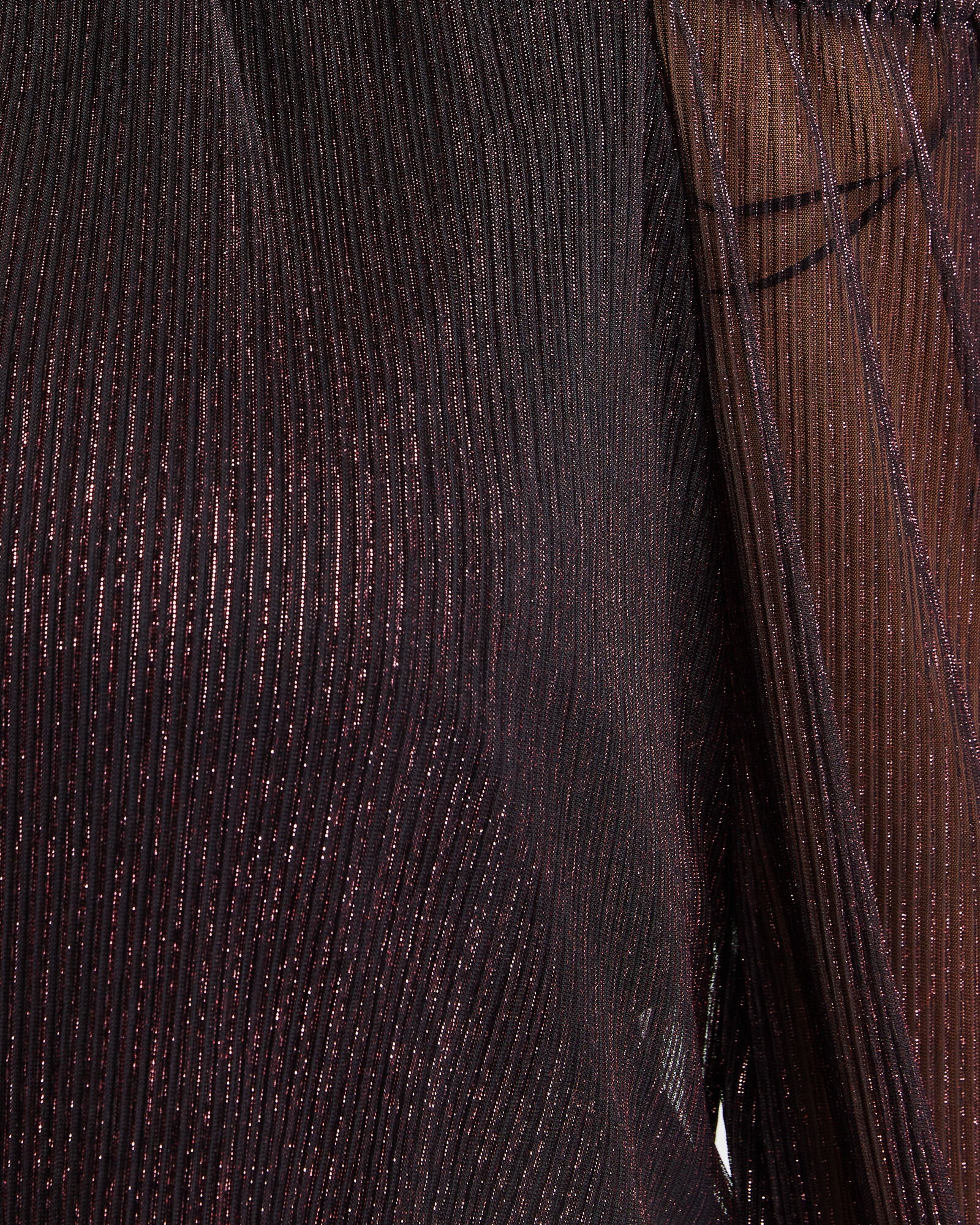 Pink Metallic Cold Shoulder Top, , alternate image number 9