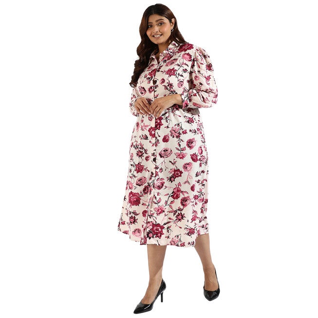 Women Floral Button Down  Dresses, , alternate image number 6