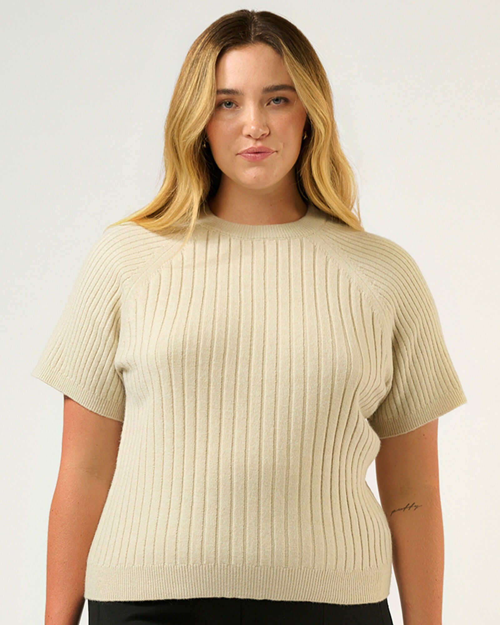 Sera Ribbed Knit, Oat / Beige, hi-res image number 0
