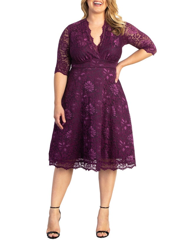 Mademoiselle Lace Cocktail Dress, BERRY BLISS / Raspberry, hi-res image number 0