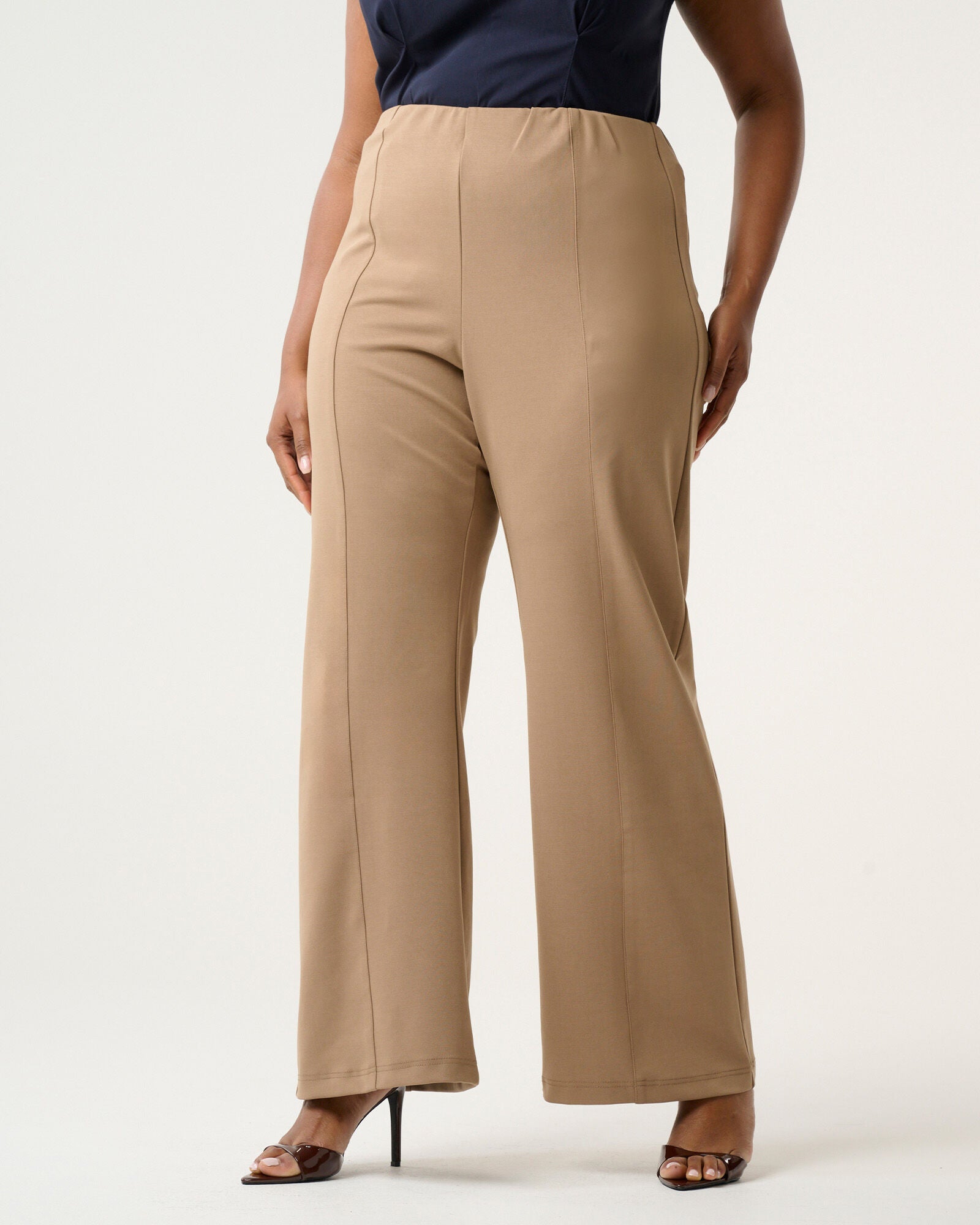 Mahina Straight Stretch Pant, Mushroom / Brown, alternate image number 2