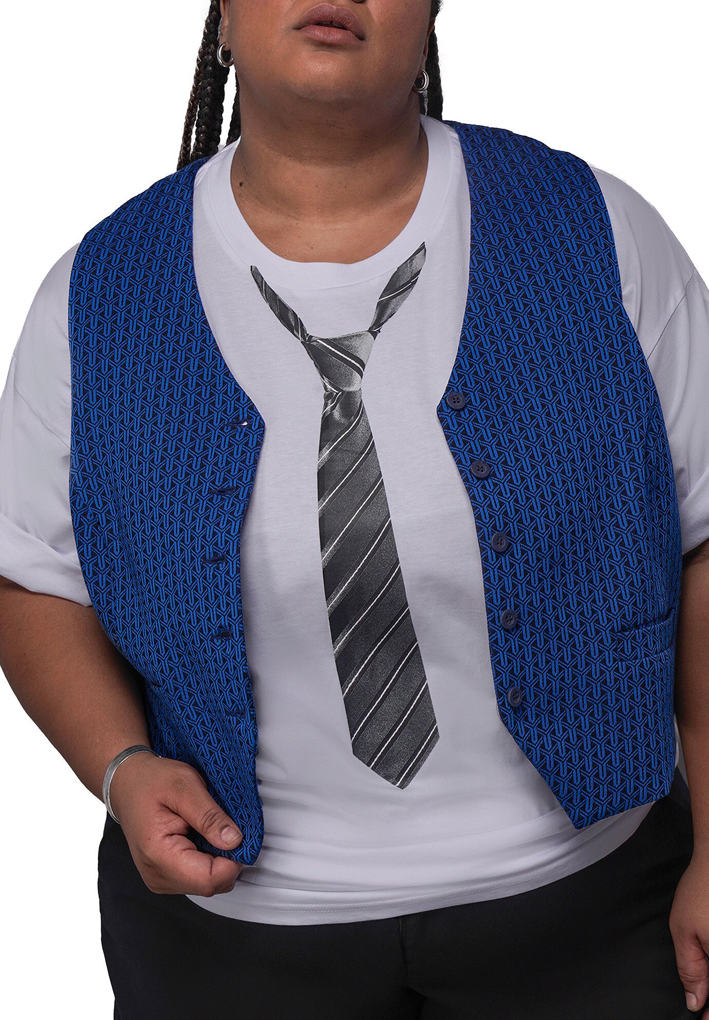 The Empower Jacquard Vest, COBALT BLUE / Cobalt, alternate image number 3