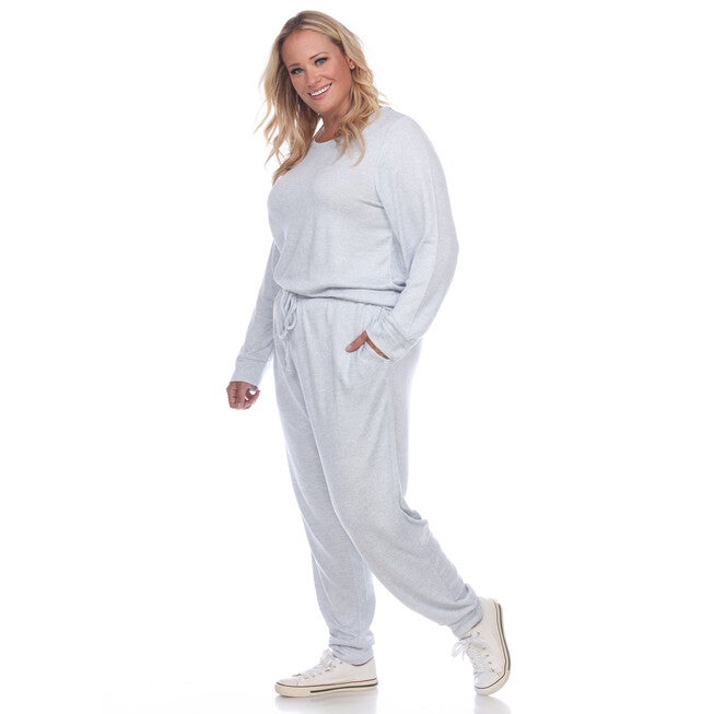 2 Piece Lounge Set, Light Blue / Light Blue, alternate image number 1