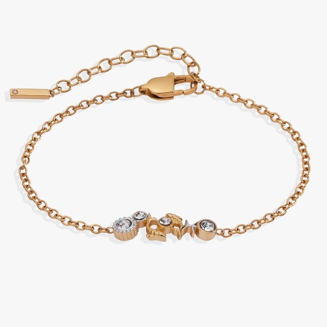 Pisces Symbol Inline Bracelet, Two tone / Gold, hi-res image number 0