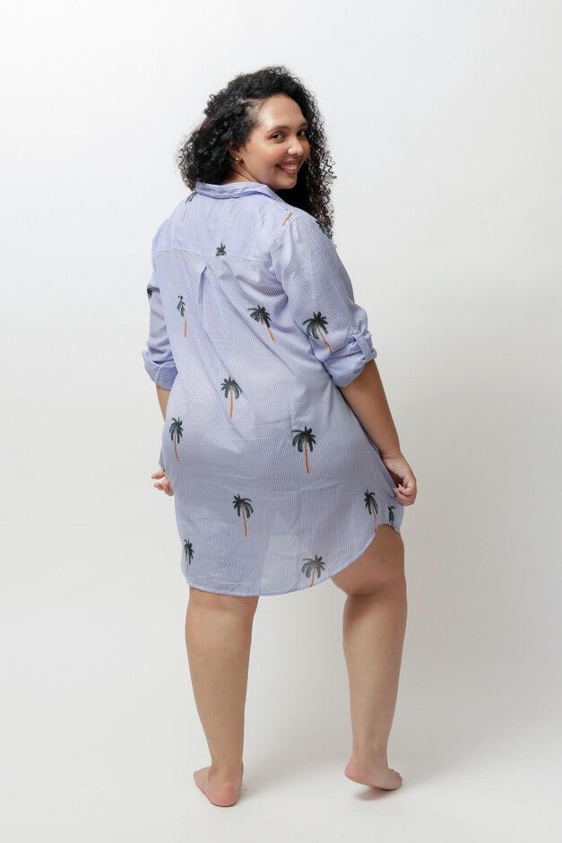 Reagan Boyfriend Shirt Cover Up, , alternate image number 5