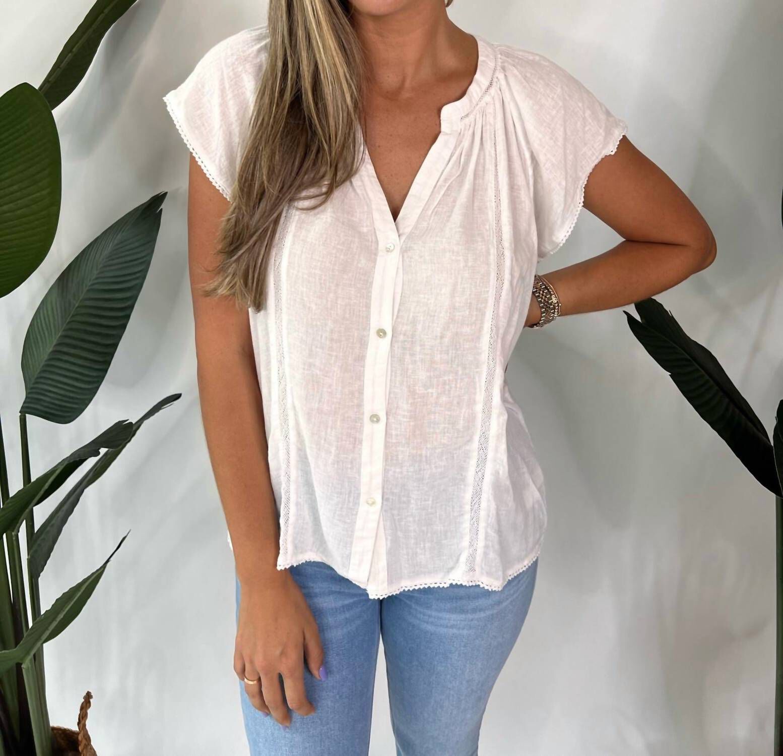 ALENA TOP IN WHITE LACE, , alternate image number 6